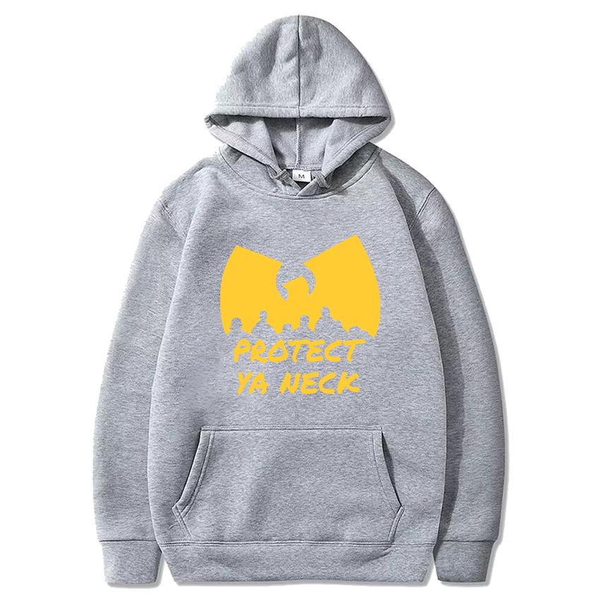 Anni '90 Wu Clan T-shirt Felpa con Cappuccio Grafica Uomo Donna hip hop Tuta in Pile Manica Lunga vintage streetwear Unisex Felpa con Cappuccio