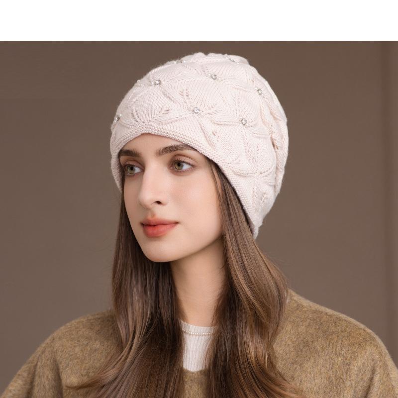 Autumn Winter Outdoor Windproof Cap Women's Big Head Circumference Ear Protection Warm Cap