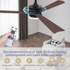 Ventilateur de plafond LED - NETTLIFE - 131 cm - 3 pales - Silencieux - Dimmable avec télécommande