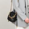 Bag Women's New Versatile High-end Messenger Bucket Bag Niche Designer Portable Chain Leather Bag