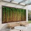 2D Asian Style Bamboo Wall Green Ivy Backdrop Garden Outdoor Fence Banner