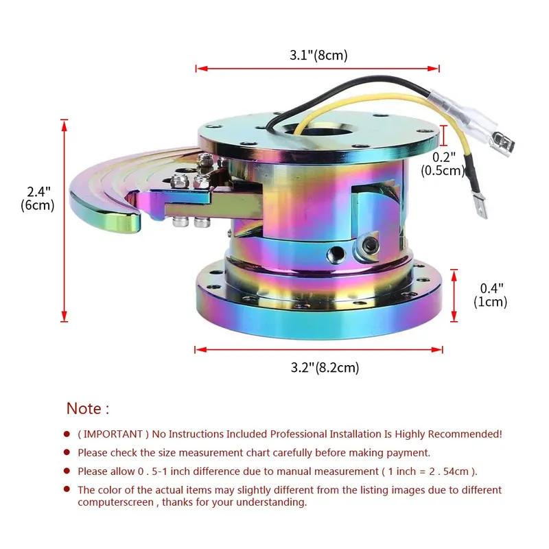 Universal Adapter Aluminum Body Removable Snap Off Boss Kit Tilt Racing Steering Wheel Quick Release Hub Kit Auto Parts