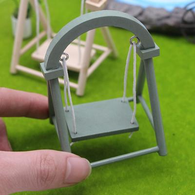 1:12 Puppenhaus Miniatur Simulation Schaukel Gartendekor Spielzeug Puppenhaus Zubehör