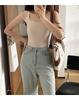 Korean Style Sexy Ribbed Camisole: Women's Trendy Summer Sleeveless Tank Top