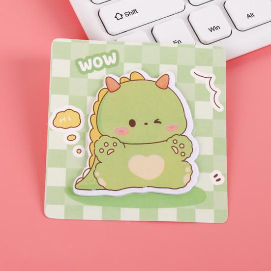 4Pcs Sticky Paper Cute Special-Shaped Cartoon Design Self Adhesive Note Pads