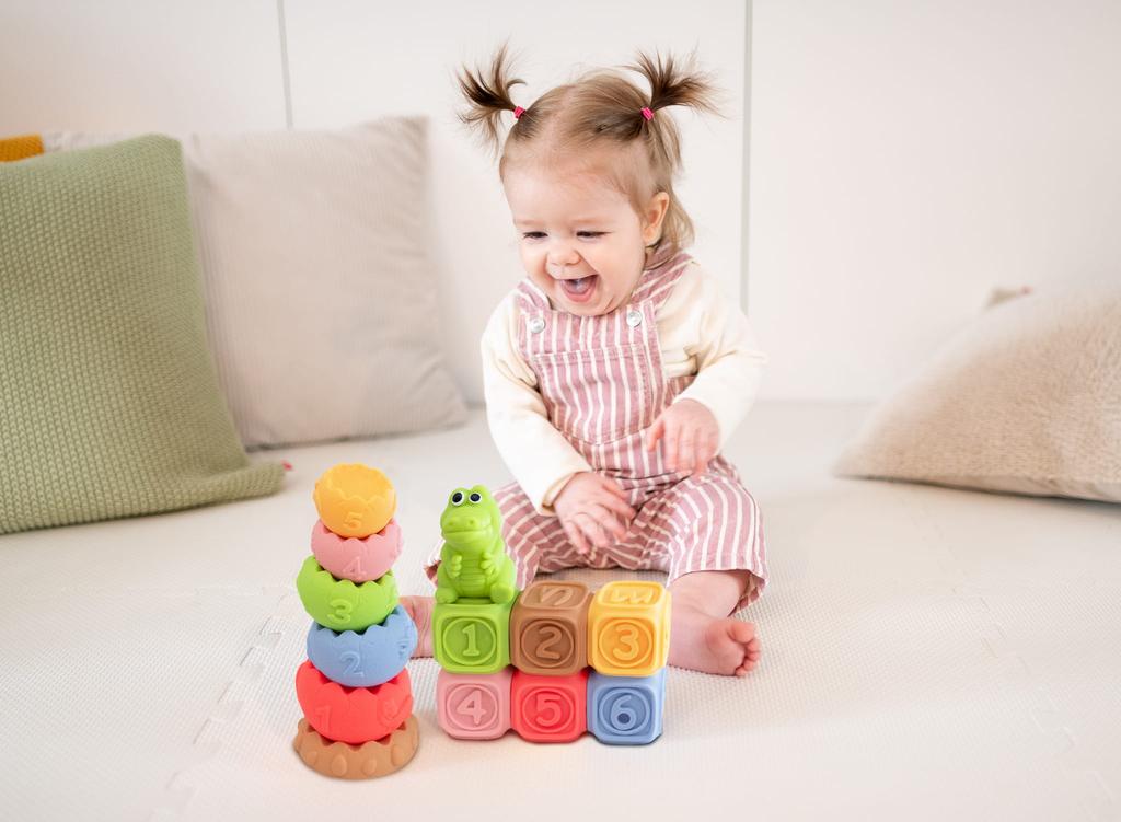 Sensorische Blöcke, Sensorische Pyramide - Montessori Bildung Set 13 Stk.