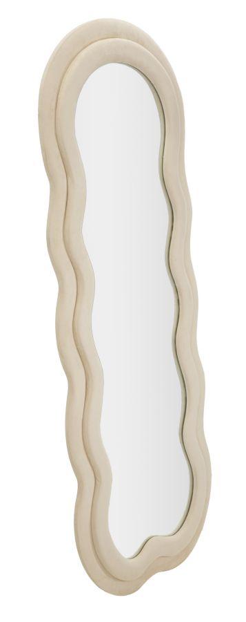 Wall Mirror Miki Cream Velvet Cm 60X4X160