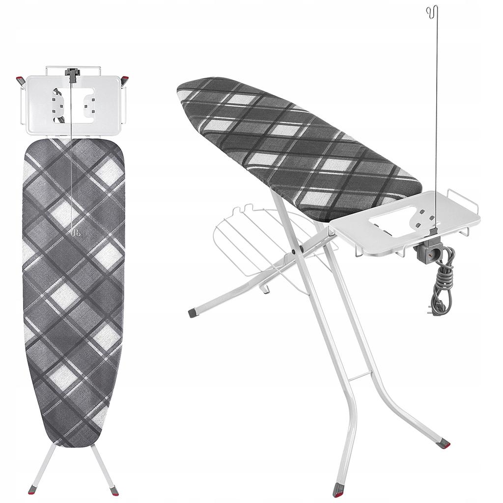 KADAX Deska Do Prasowania 120x38cm szeroki Blat Składana Uchwyt Na Żelazko