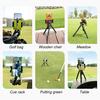 Golf Phone Holder with Bluetooth-compatible Remote Control 360 Degrees Retractable Silicone Leg Tripod Live Streaming Cell Phone Stand Bracket