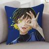 Anime Blue Lock Pillow Case Soft Double Sided Print Sofa Cushion Cover Throw Pillow Covers
