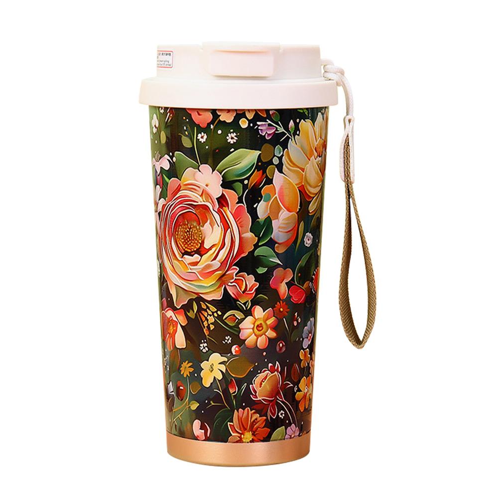 530ml Thermal Mug Double-layer Insulated Cup New Coffee Cup Travel
