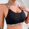 Women's Bra Underwear Beautiful Back Gathered Side Y-shaped Ribbon Outer Wear Vest Top