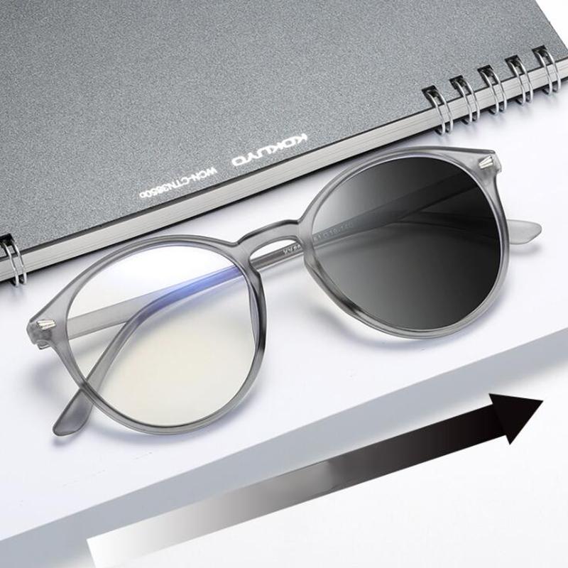 Anti-UV Finished Optical Eye Glasses Frames With Myopia Lens For Women Men Sun Photochromism Eyeglasses Degree oculo -1.0 to-6.0
