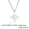 Fashion Celtic-Knot Pendant Necklace Witches-Knot Choker Chain Triquetra-Trinity Charm Clavicle Chain Jewelry Ornament
