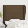 Vidaxl Wingback Headboard, Dark Brown, 93X23X118/128 Cm, Fabric