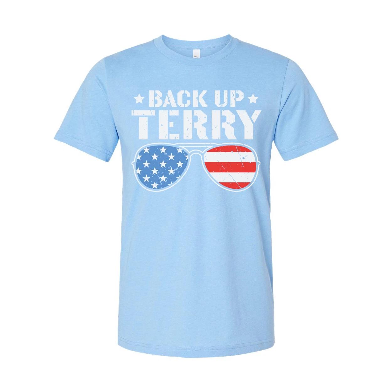 

Back Up Terry Unisex American Flag Sunglasses Graphic Tee For Men And Women Ever S