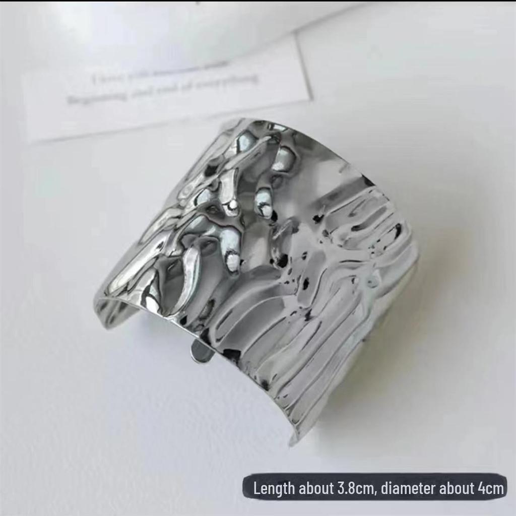 2025 Koreansk Metall Texturerad Hårnålsklämma för Låga Hästsvansar - Högkvalitativ Damhåraccessoar