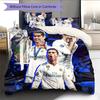 Madrid players Pattern Bedding Home Decoration Birthday Gift (1 * duvet cover + 2 * pillowcase, without core)