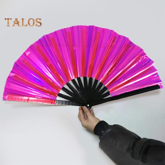 Folding Fan Brilliant Color Outfit Accessories Decorative Simple 13 Inch Festival Halloween Folding Fan Home Decoration