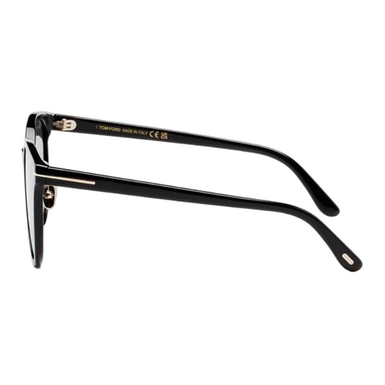 Tom Ford Oval Sunglasses With Logo Unisex sunglasses Black TF1133K5501A