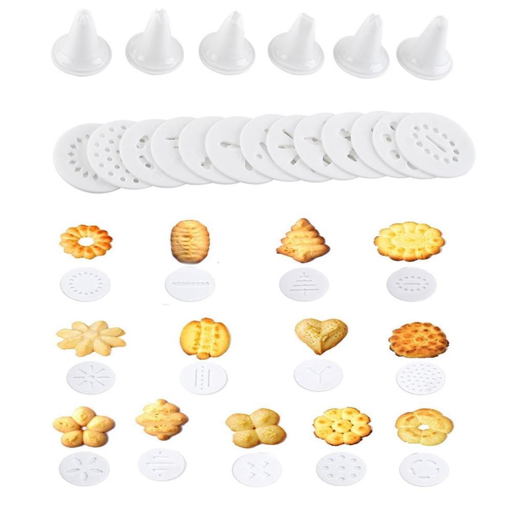 DIY Manual Cookie Press Maker Machine, Decorating Squeezing Machine,Making Mousse Icing Pastry Bread Mould, Cake Decorating Tool