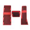 SAWAKAKI Aluminum Accelerator Brake Pedal and Footrest Cover Set for Mazda DM KH Sedan Fastback BP Series Pedal, Cover, (Red) CX-80/CX-30 Series/CX-60