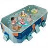 Piscina inflável grande e dobrável que não requer inflação. Ideal para uso doméstico, crianças e animais de estimação. Fácil armazenamento, resistente ao calor,