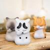 Creative Decor Crafts Pet Cat Figurine Model Figure Mini Animals Ornament Kid Gift Cute Is Suitable As an Ornament