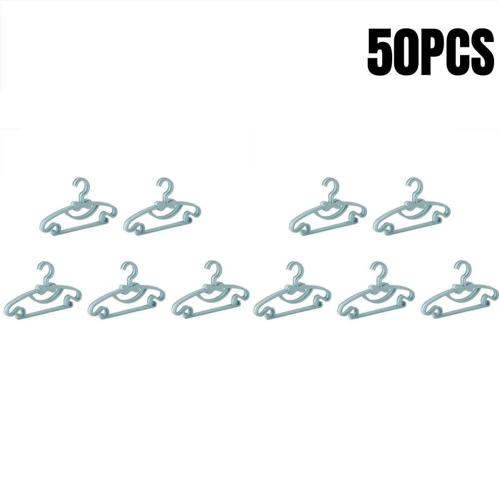 5-50pcs Baby Hangers Plastic Kids Clothes Storage Hanger Portable Cute Non-Slip Hangers Wardrobe Towel Clothing Storage Tools