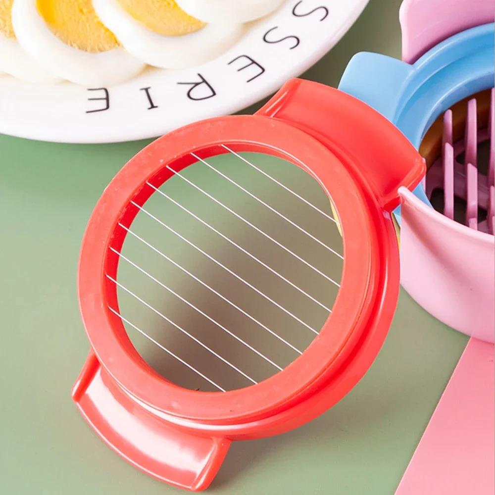 Egg Cutter 304 Kitchen 3-In-1 Preserved Egg Artifact Slicing Fancy Slicer Hard Boiled Eggs Stainless Steel Multifunctional 2