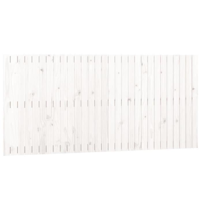 VidaXL Wall-mounted Headboard White 185x3x90 Cm Solid Pine Wood 824914