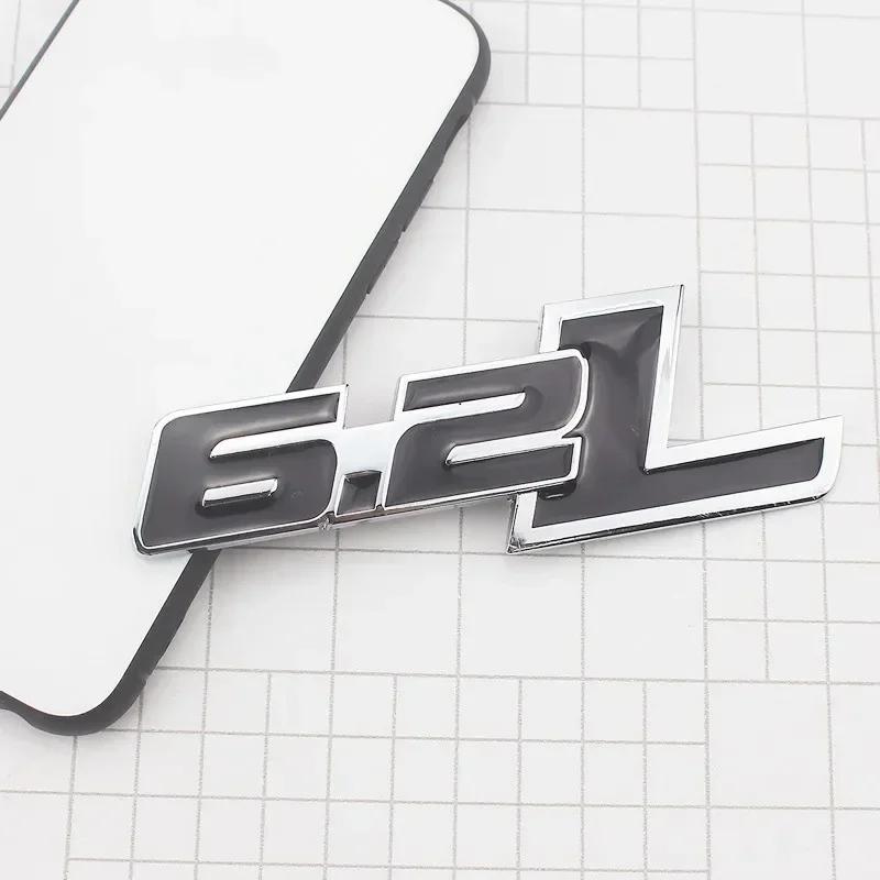 vplrc1 3D Metal 6.2L Logo Car Rear Boot Trunk Emblem Badge Sticker For Ford Raptor F150 Hummer H2 Chevrolet C7 Camaro Dodge Challenger