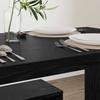 Dining Set 2 pcs Black Oak Effect Particleboard