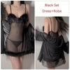 Pyjama doux pour femme, sexy, col en V, maille transparente, plumes, bretelles, chemise de nuit, ensemble uniforme