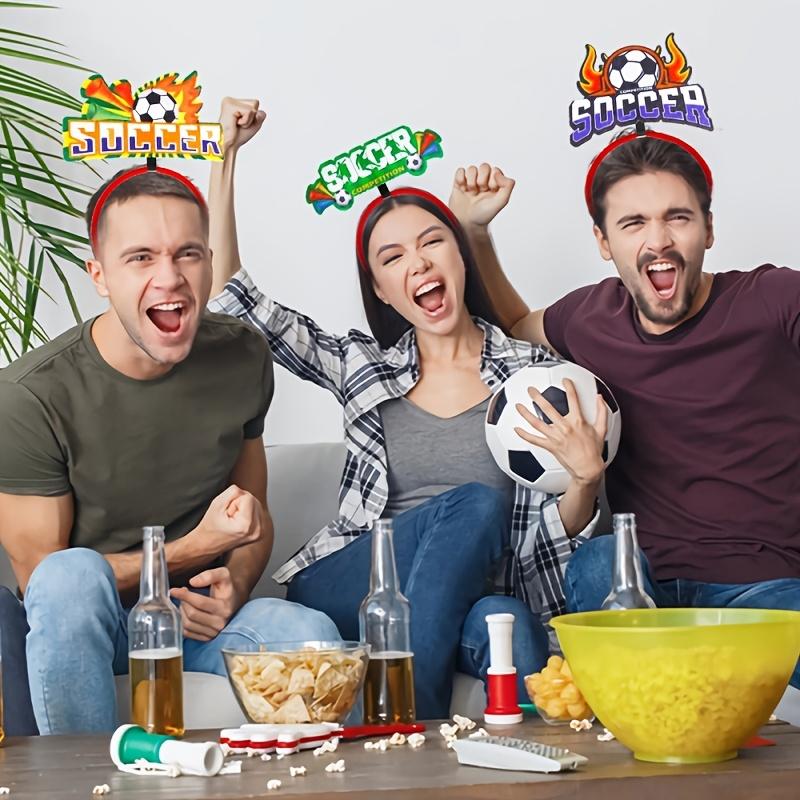 7pcs 2026 Football Fan Support Headband | Cute Plastic Style, for Bar Viewing Atmosphere, Football-Themed Party Headwear