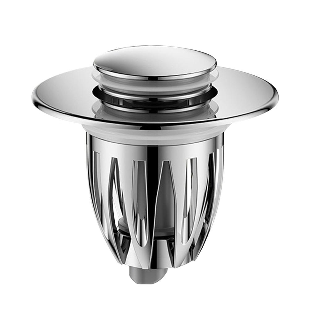 Copper Core Floor Drain Filter Mesh Hair Trap Sealing Cover Washbasin Bounce Core Multifunctional Anti-clog Sink Strainer Plugs