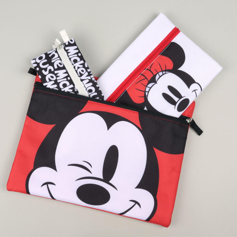 Mickey & Minnie Pouch 3-piece Set