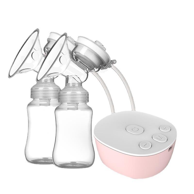 Electric Bilateral Breast Pump Super Silent and High Suction Breast Pump Automatic Postpartum Lactation Device for Mothers