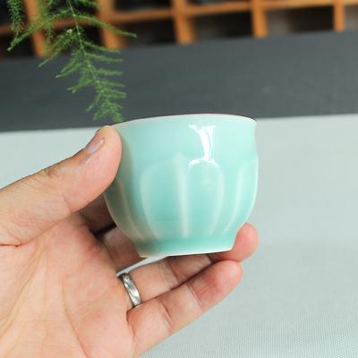 Chinese Longquan Celadon Porcelain 70ml  Tea Ceremony Teaware Drinkware Office Master Cup China Teacups Gift 1PC