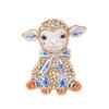 Vintage Ram Head Brooch Sparkling Rhinestone Inlay Eco Friendly Enamel Craft For Daily Wear Party Outfits Jewelry Gifts