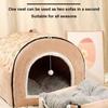 Dog Kennel Detachable Dogs Bed Nest Washable Plush Cotton Puppy Shelter Comfortable Winter Cat Bed Castle Dogs Cats Pet Supplies