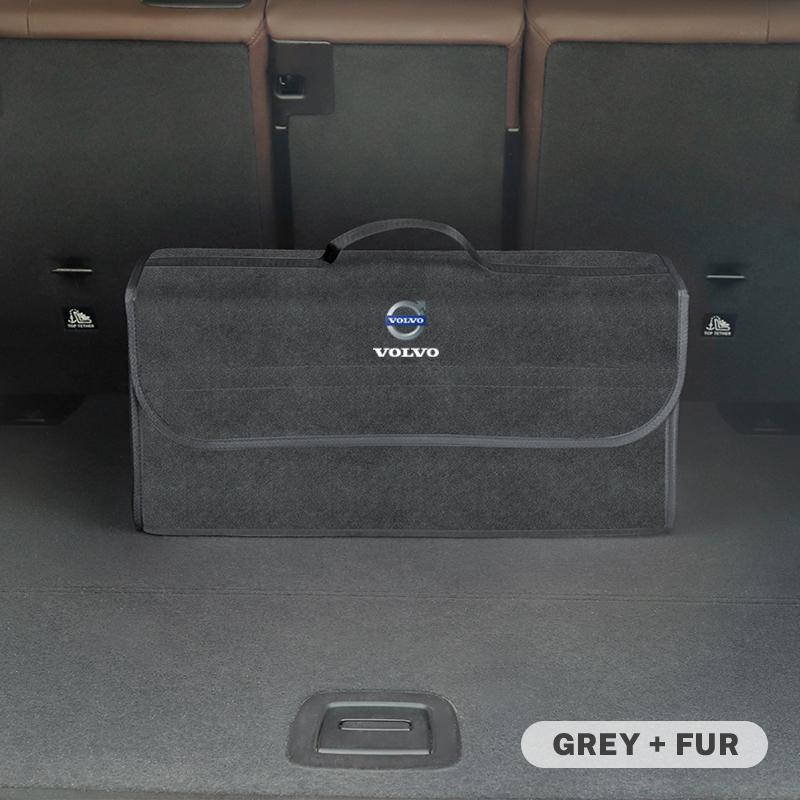 For Volvo XC90 XC60 V50 S60 V70 V60 V40 S90 Olestar AWD XC40 S8 Car Felt Cloth Storage Bag Trunk Organizer Box Folding Tool Case