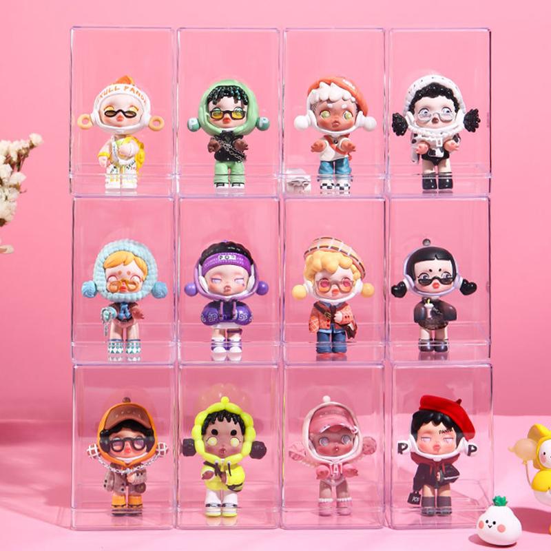 Stackable Acrylic Mystery Box Storage Display Frame Single Transparent Doll Box