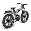 Engwe X26 1000W Foldable Eleactric Bike 48V29.2Ah Long Range Pedelec, Hydraulic Disc Brakes, 26×4.0 Snow Tire for City Commuter & Outdoor Adventure