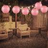 6pcs Large Diameter Red White Striped Paper Lanterns For Home Decoration And Event Planning From Recyclable Paper