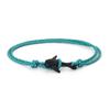 Fashion Nylon Bracelets For Men Women Couple Gifts Wrap Braided Wristband Male Bracelet Rope Alloy Hook Anchor Bangle