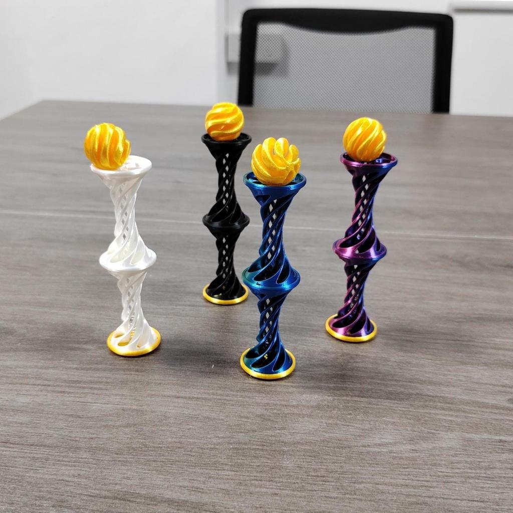 3D Printing Spiral Through the Toy Three-dimensional Can Be Catapulted Decompression Toys Novelty Office Furnishings Children's Toys