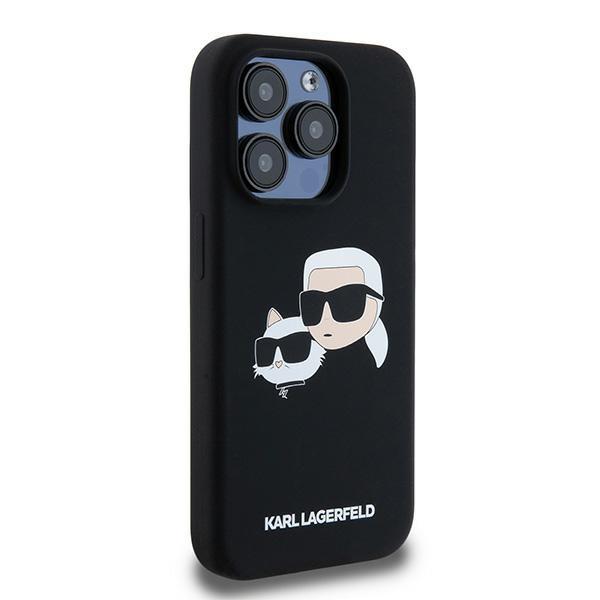 Karl Lagerfeld Klhmp15Xskchpplk Iphone 15 Pro Max 6.7 Czarny/Black Hardcase Silicone Karl & Choupette Magsafe