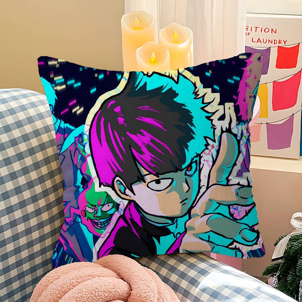 Japan Anime Mob Psycho 100 Personalized Pillow Dust Cover Bedroom Kids Party Decoration Pillowcase Birthday Children Gift