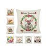 Easter Thanksgiving Harvest Farmhouse Pillowcase Decorative Cushion Cover European Country Style Soft Pillowcase For Home Decor